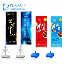 Factory direct sale custom printing advertising beer banners with display stand